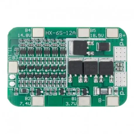 Outlet 6S15A - 6S 15A 24V NYÁK BMS védőtábla 6 csomag 18650 lítium-ionos lítium elemcellához 50 * 32mm