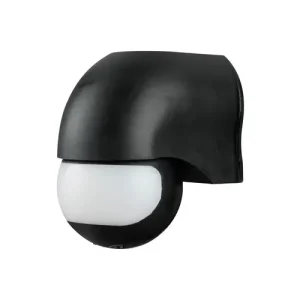 Mozgásérzékelő állítható: vízsz./függpl. 12m/előre 180° PIR 1200W 230V fekete IP54 ANCO Legkelendőbb