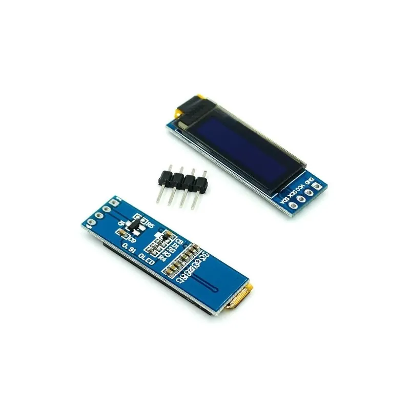 Kék - 0,91 hüvelyk 12832 fehér és kék színű 128X32 OLED LCD LED kijelző modul 0,91 " IIC kommunikáció Szezonális akció