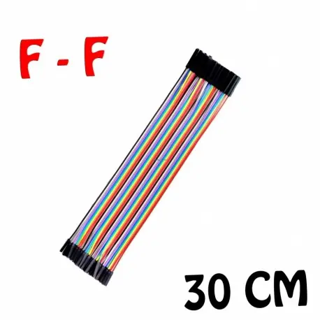 Azonnali szállítás 40db / tétel 30cm 1p-1p Famale to Female jumper drót Dupont kábel Kenyérlap