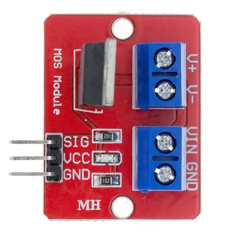 Újdonság Szín: IRF520 modul - 0-24V felső Mosfet gomb IRF520 MOS illesztőprogram modul Arduino MCU ARM Raspberry pi-hez