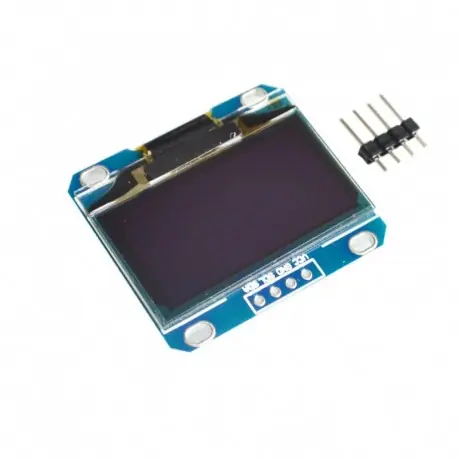 Akció fehér - 1db 1.3 " OLED modul fehér vagy kék színű 128X64 1.3 hüvelykes OLED LCD LED kijelző modul 1.3" IIC I2C