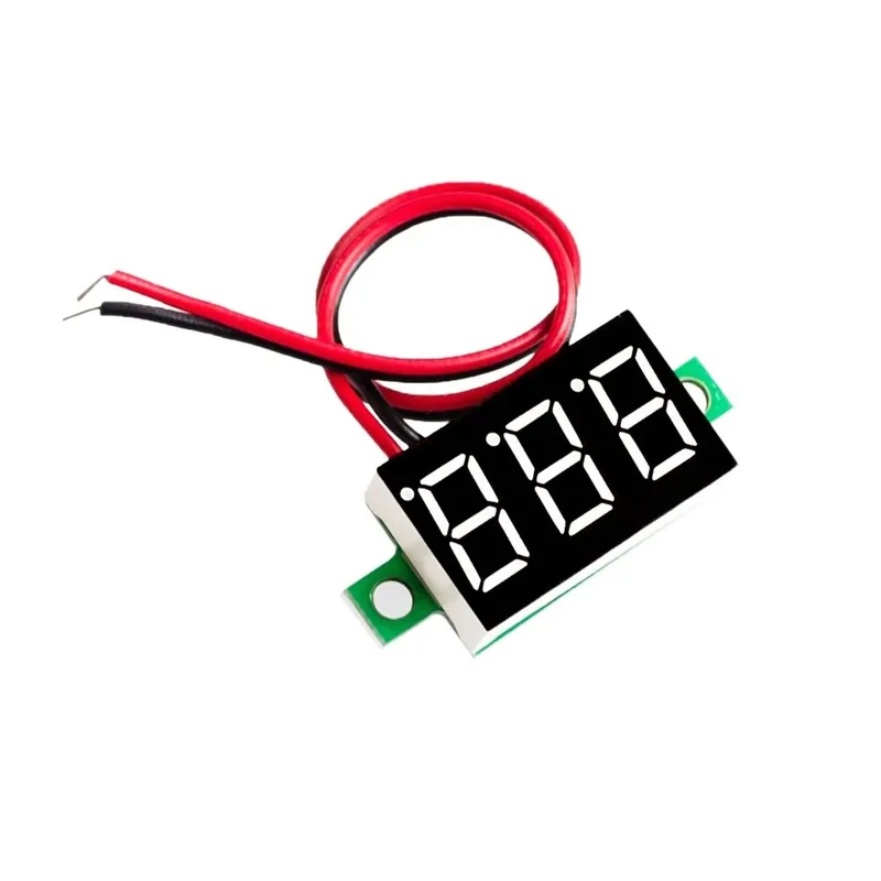 Zöld - 5db / tétel RED kék zöld Második sor precíziós DC digitális voltmérő fej LED digitális voltmérő DC4.5V-30V Nézd meg most