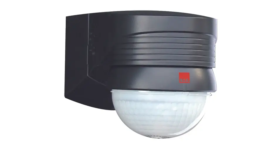 Mozgásérzékelő kültéri falra 16x20m 280° PIR 2000W 230V fekete IP44 LC-Plus 280 B.E.G. Szezonális akció