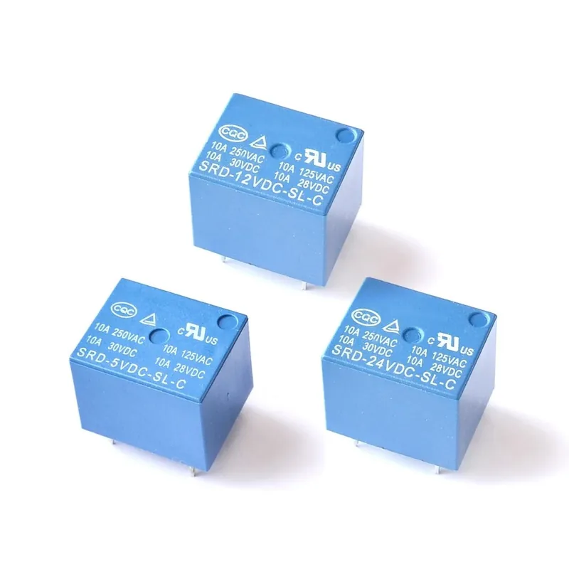 5db / tétel relék SRD-05VDC-SL-C SRD-12VDC-SL-C SRD-24VDC-SL-C 5V 12V 24V 10A 250VAC 5PIN T73 Népszerű