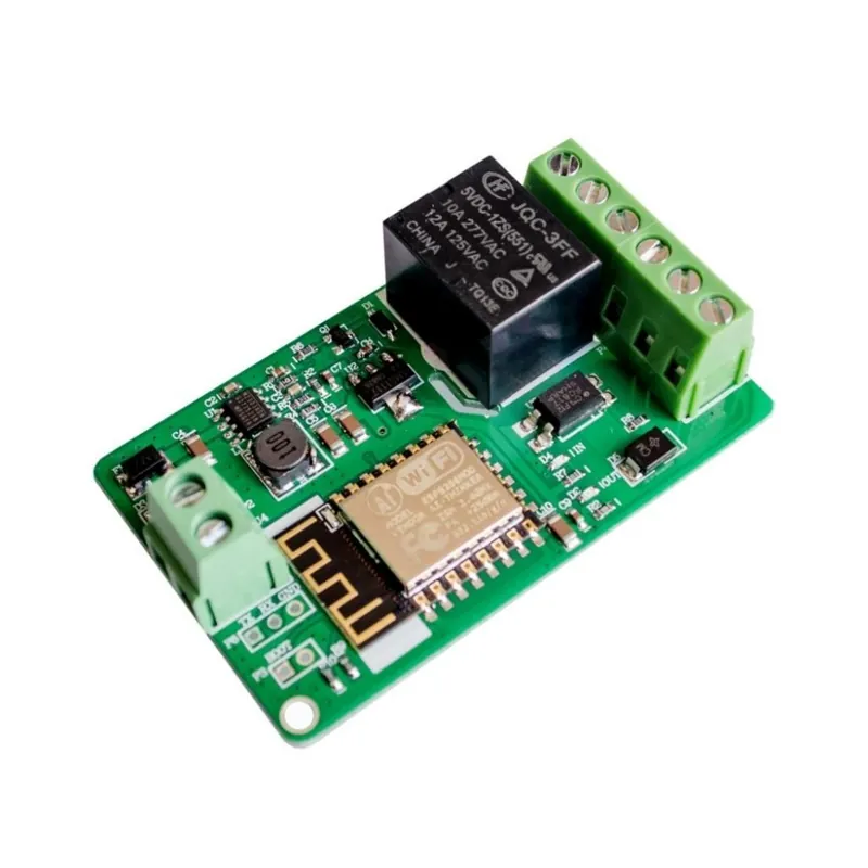 ESP8266 relé modul 10A 220V hálózati relé WIFI modul bemenet DC 7V ~ 30V 4 rétegű tábla TVS bemenet automatikus védelem Vedd meg online