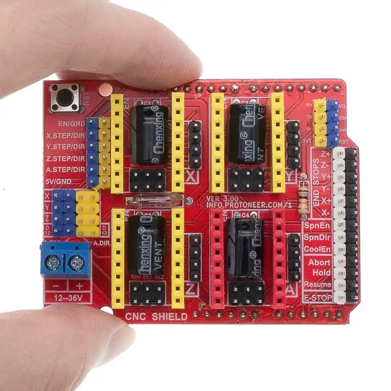 Szín: CNC pajzs V3 - A4988 Driver CNC Shield Expansion Board V3 Graver Shield 3D nyomtató CNC arduno CNC Shield V3 Expressz szállítás