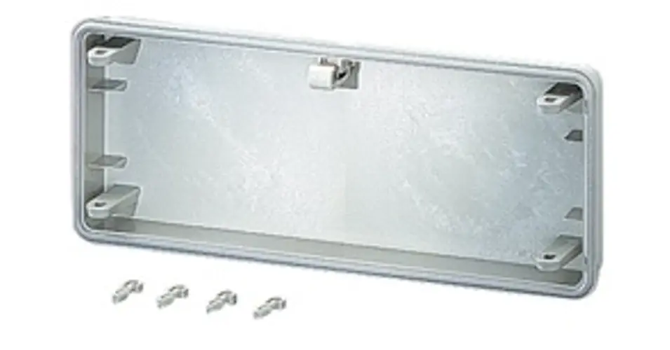 Gyors kiszállítás Zárófedél teli 300mmx 25mmx 100mm műanyag szürke Mi FP 20 Hensel
