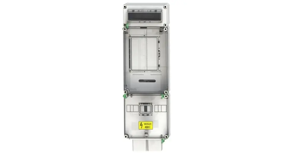Szuper akció 1/3F mérőszekrény 1xM63.80A +12M földkábeles 1-szintes 1M PVT 3075 Fm-K-ÁK 12 Csatári Plast