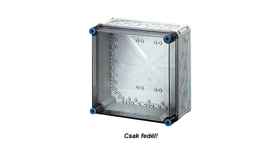 Kiárusítás Fedél csavarral tömítéssel átlátszó 300mmx 300mmx műanyag Mi 70200 FED Hensel