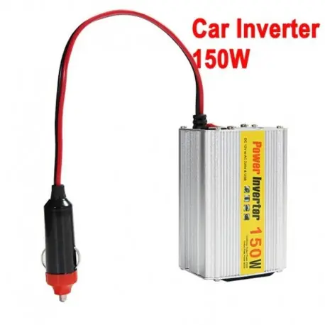 Új érkezésű autós inverter átalakító 150W módosított szinuszhullámú tápegység USB 5V kimenettel DC 12V - AC 220V Legkelendőbb
