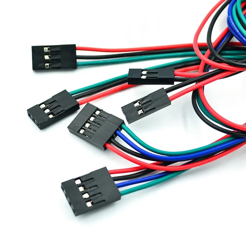 Akció 10db / tétel 70cm 4 tűs női-női jumper huzal Dupont kábel 3D nyomtatóhoz USA