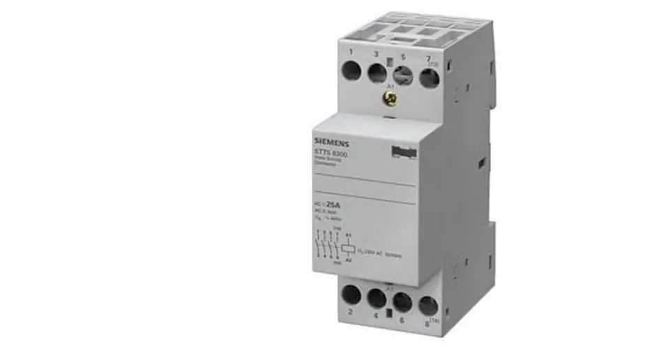 Exkluzív ajánlat Installációs kontaktor sorolható 25A 440V AC 4-z 230V AC-műk 2mod 5TT SIEMENS
