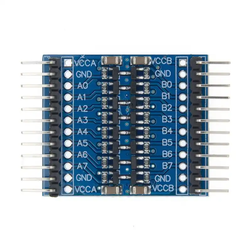 Szín: kék - 8 csatornás 5V/3.3V IIC UART SPI TTL logikai szint átalakító Raspberry Pi 8 csatorna szintű átalakító Különleges ajánlat