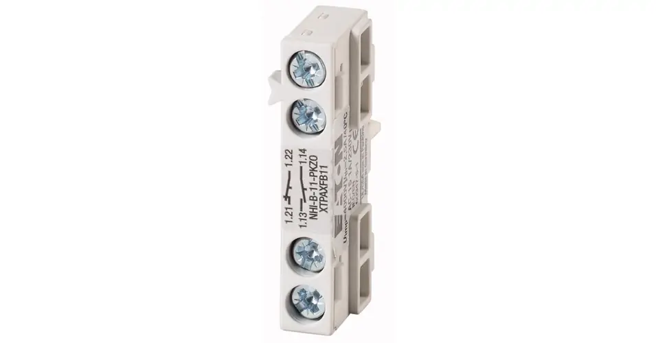 Segédérintkező blokk motorvédőhöz előlapra rádugható 1-z 1-ny 1A/AC15/230V NHI-B-11-PKZ0 EATON Akciós ár