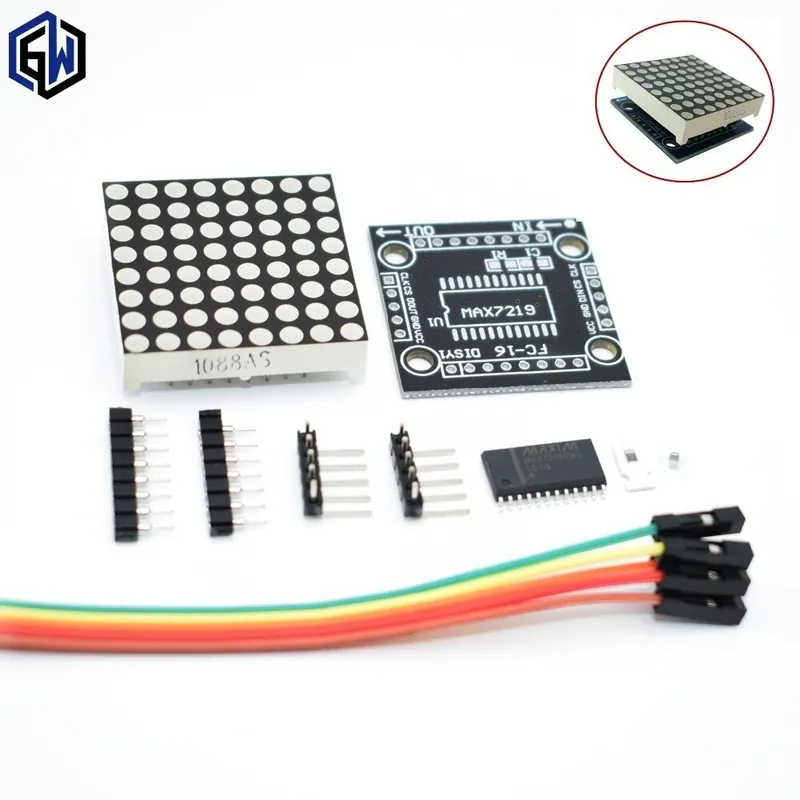 MAX7219 pontmátrix modul mikrokontroller modul DIY KIT Exkluzív ajánlat