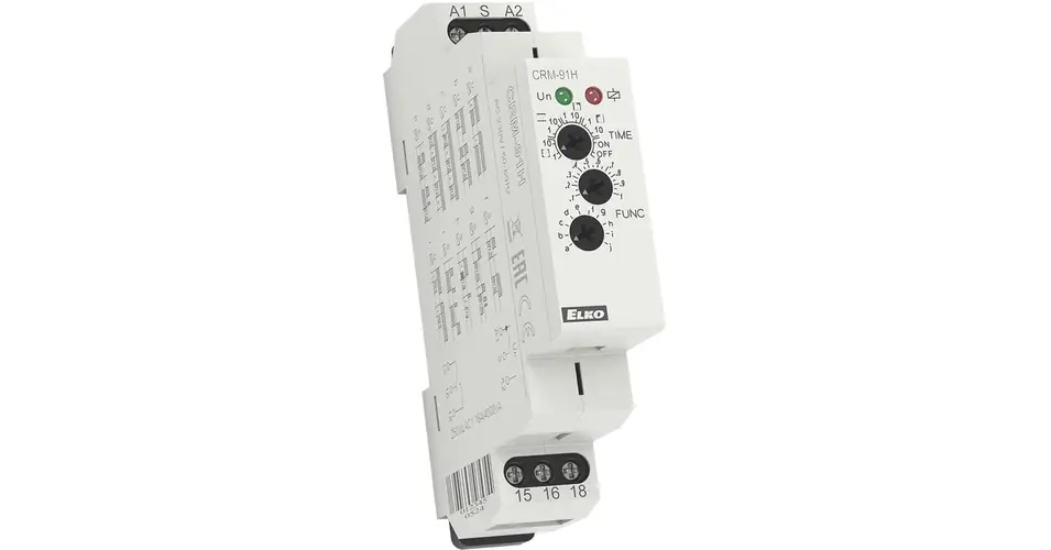 Ingyenes szállítás Sorolható időrelé 10-funkciós 0,1s-10nap 1-v 230V50Hz Elko EP