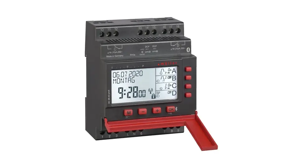 Alacsony ár Kapcsolóóra digitális LCD bluetuth napi heti éves asztro 2 váltó 16A 4M SC 9820 pro4 Hugo Müller