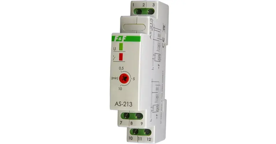 Lépcsőházi automata sorolható elektronikus 1z 0,5-10min-időzítés 16A 230V AC 2M F&F Filipowski Csak ma
