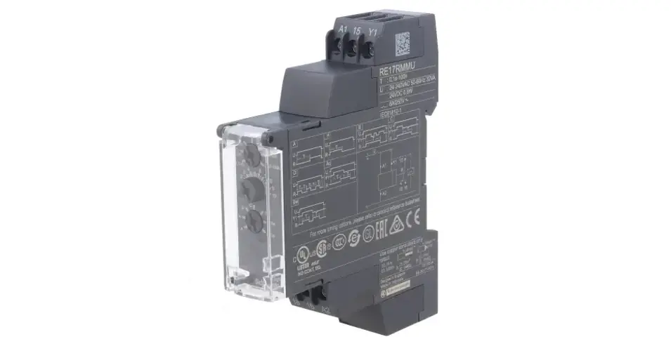 Rendeld meg most Sorolható időrelé 10-funkciós 0,1s-100h 1-v 24-240V50Hz 8A 24VDC Zelio RE17 Schneider