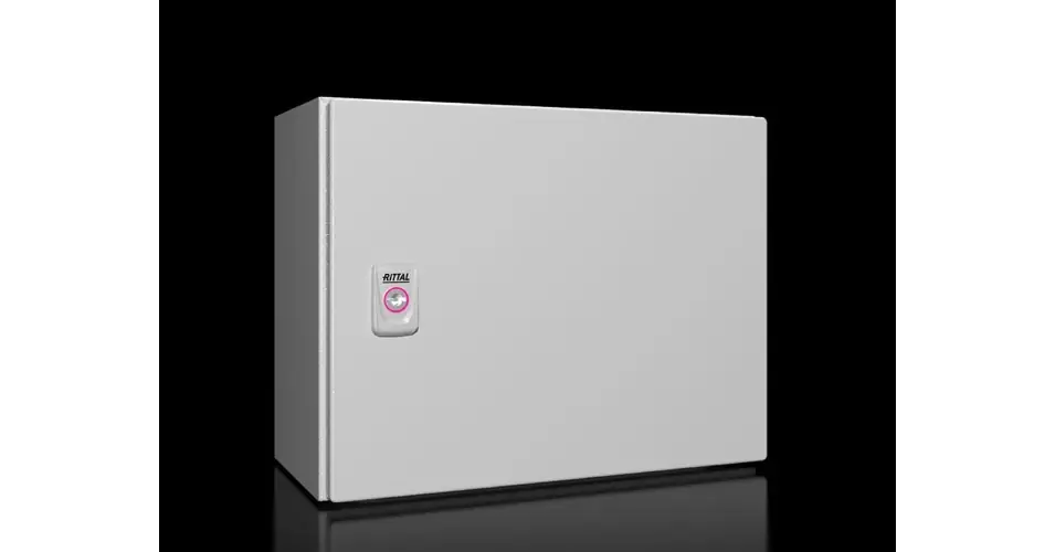 Szekrény fali teli ajtós acél szerelőlappal 300mmx 380mmx 210mm IP66 AX 1031.000 Rittal Olcsó