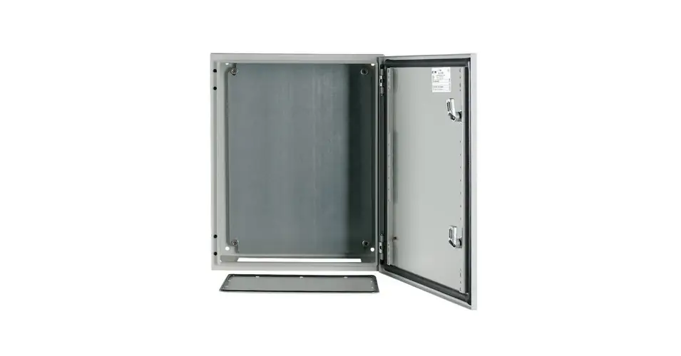 Prémium Szekrény fali sorolható acél szerelőlappal 500mm 400mmx 200mmx IP66 szürke CS-54/200 EATON