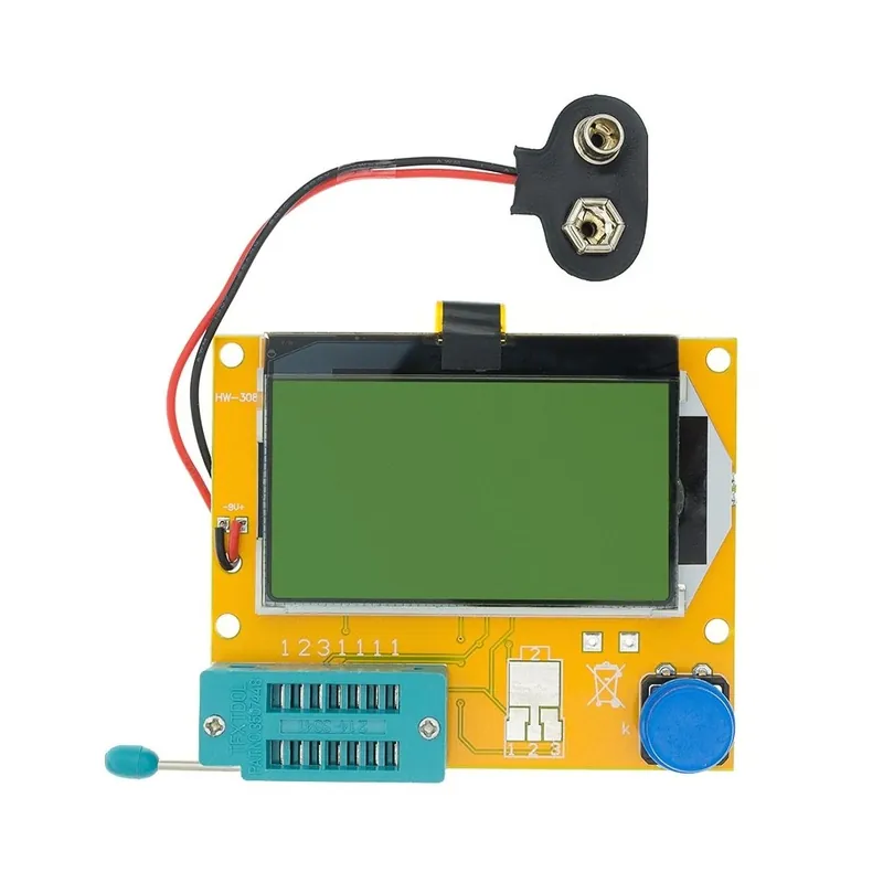 LCR-T4 - LCR-T4 12846 LCD M328 digitális tranzisztor teszter mérő háttérvilágítás dióda trióda kapacitás ESR mérő Újdonság