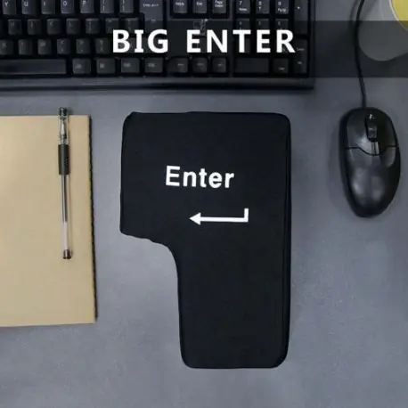 Gyors kiszállítás Hot USB Enter Kulcs Szellőző Párna Puha Számítógép Gomb Vissza Kulcs Irodák Dekompressziós párna Stresszoldó játék
