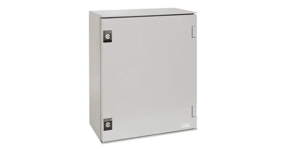 Prémium Szekrény fali teli ajtós műanyag 1056mm 852mmx 350mmx IP66 szürke Thalassa PLM Schneider