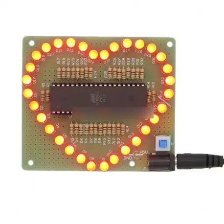 Csináld magad szett piros szív alakú LED fény víz elektronikus villogó Suite Árengedmény