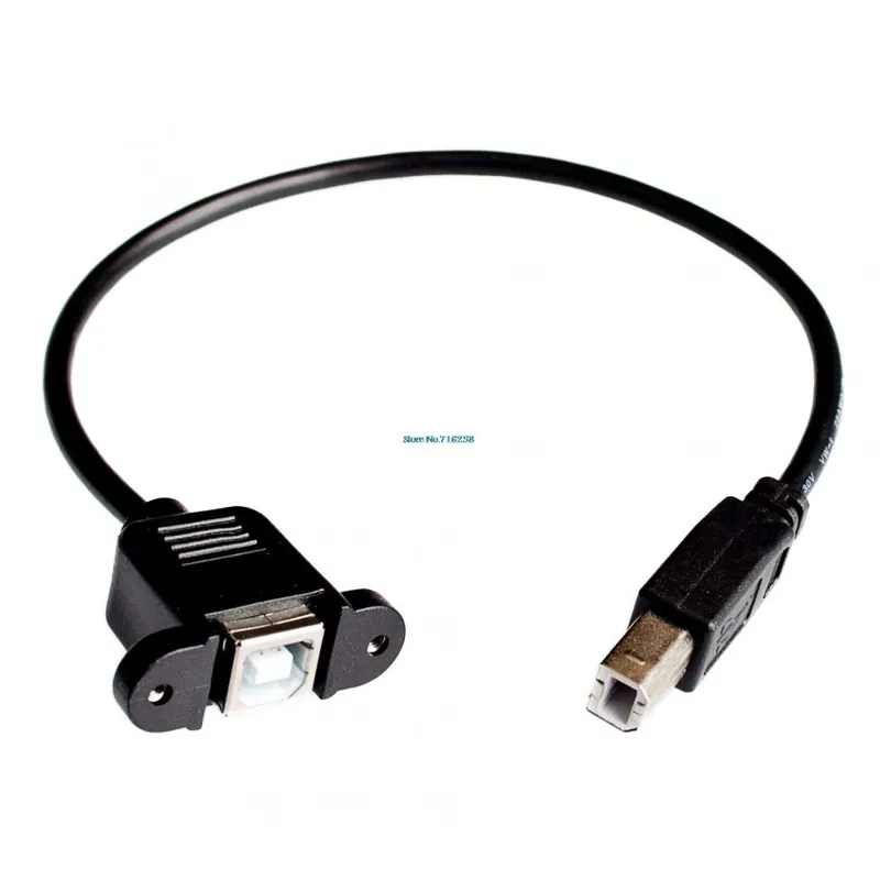 Legnépszerűbb Nagy sebességű 30 cm-es M / F USB 2.0 B típusú férfi - női derékszögű hosszabbító adatkábel paneltartó a nyomtató