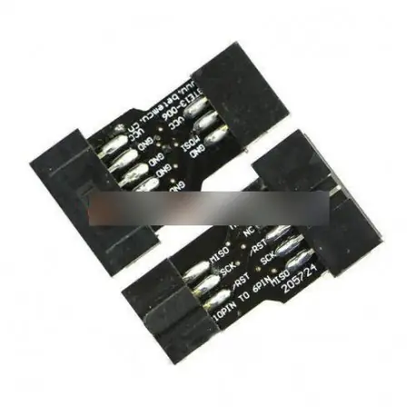 Szuper ajánlat 2db 10 Pin átalakítása 6 tűs Adapter ATMEL AVRISP USBASP STK500