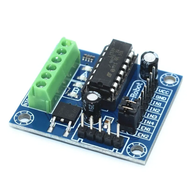 20db Mini 4CH 4 csatornás motor meghajtó meghajtó pajzs L293 L293D bővítőkártya modul Arduinohoz Expressz kézbesítés