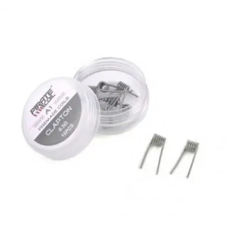 Clapton 0,5Î © 10PCS SS316L rozsdamentes acél RDA vezetékes előregyártott spirálok Flap Vape tekercsek Clapton Expressz szállítás
