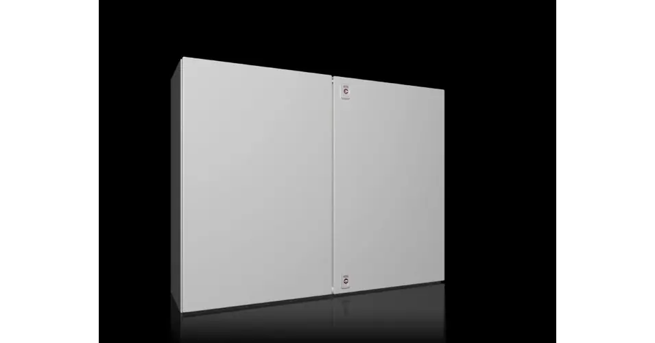 Szekrény fali teli ajtós acél szerelőlappal 760mmx 1000mmx 300mm IP55 AX 1130.000 Rittal Azonnal elérhető