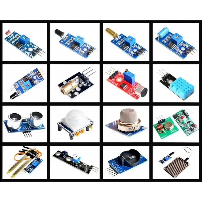 Legjobb ár 16db / tétel Raspberry Pi 3 & Raspberry Pi 2 B modell, az érzékelőmodul csomag 16 féle érzékelő