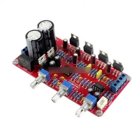 Olcsó 25Wx2 50W LM1875 NE5532 IC Audio mélysugárzó erősítőhöz össze modul