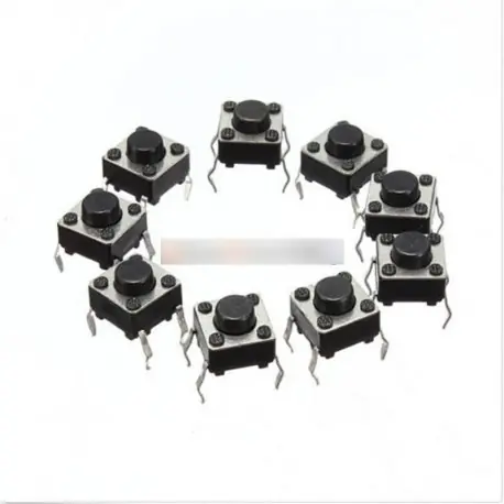 50db Mikronyomógomb Touch nyomógomb kulcsfontosságú cooker 6 X 6 X 4.3 mm 4-tűs DIP Gyors kiszállítás