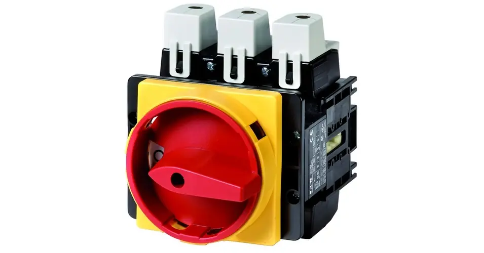 Szakaszoló fő- és vészkapcsoló 250A 3P 55kW/400VAC-3 beépíthető fix piros P5-250/EA/SVB EATON Olcsóbb