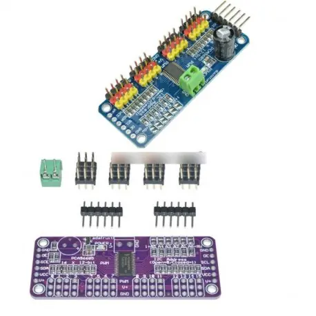 Olcsó PCA9685 16 csatorna 12 bites PWM szervomotor driver I2C modul Arduino Robot