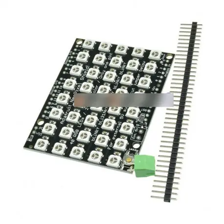 40 8 x 5-ös LED mátrix WS2812 LED 5050 RGB színes driver a Arduino Olcsó