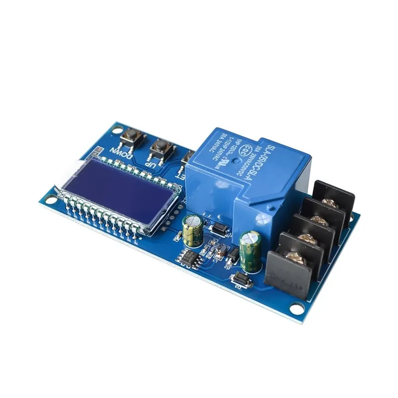 DC 6-60v 30A Akkumulátor töltésvezérlő modul védőkártya töltő időkapcsoló LCD kijelző XY-L30A Olcsóbb