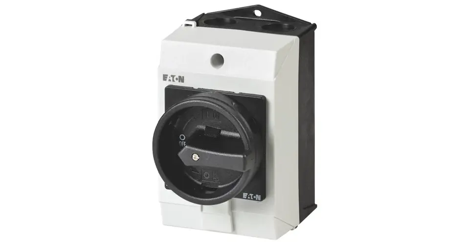 Népszerű Szakaszoló főkapcsoló 20A 3P 5.5kW/400VAC-3 ráépíthető tokozott fekete T0-2-15679/I1/SVB-SW EATON