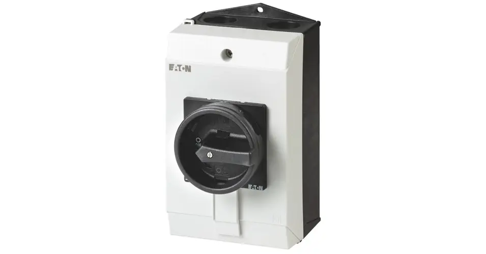 Szakaszoló főkapcsoló 25A 3P 7.5kW/400VAC-3 ráépíthető tokozott fekete P1-25/I2/SVB-SW/HI11 EATON Vedd meg online
