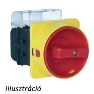 Végkiárusítás Szakaszoló fő- és vészkapcsoló 63A 3P 22kW/400VAC-3 beépíthető fix piros ML2-063-E-1850-HS MERZ