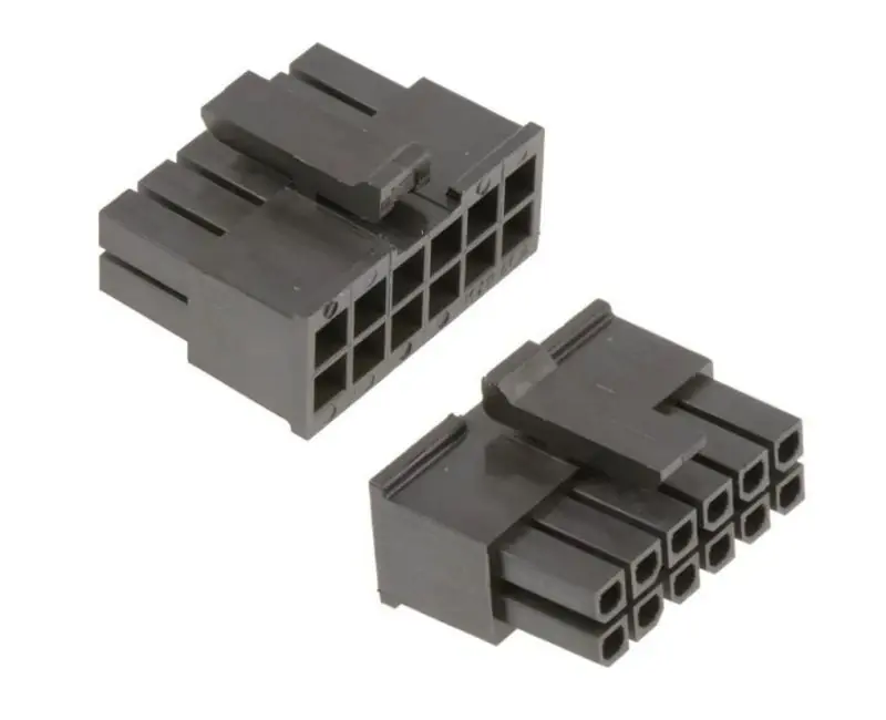 Micro-Fit 3.0 csatlakozó kétsoros üres dugó 12p. (2x6) lábtáv. 3.0mm Végkiárusítás