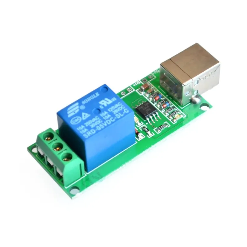 5 V-os USB relé, 1 csatornás programozható számítógép-vezérlés intelligens otthonhoz Alacsony ár
