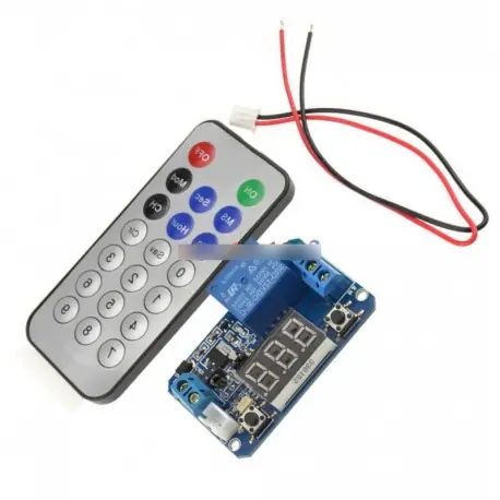 Biztonságos fizetés Infravörös távirányító 12V időzítő relé LED cső kijelző modul f Arduino