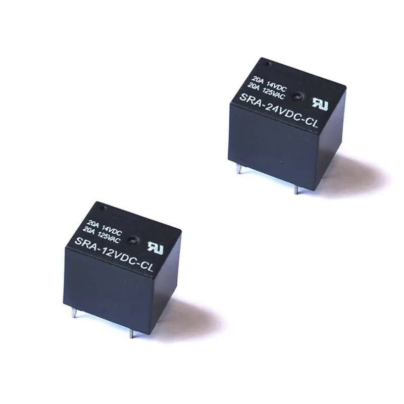 SRA-12VDC-CL - 10db / tétel Teljesítményrelék SRA-12VDC-CL SRA-24VDC-CL 12V 24V 20A 5PIN T74 Alacsony ár
