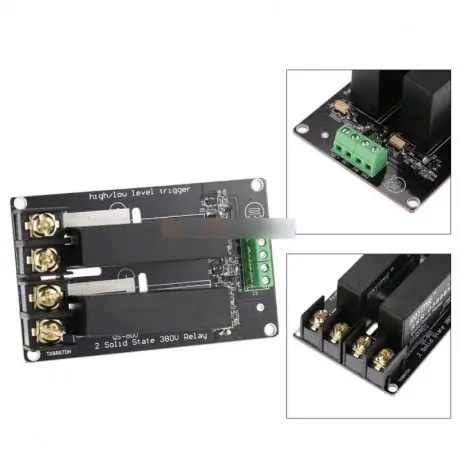 Szuper akció 380V 8A 2 csatorna SSR szilárd relé high-low kiváltó relé 12V-5V-os Arduino R3
